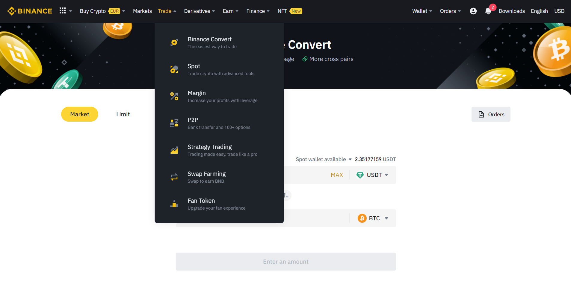 How to Buy Bitcoin on Binance with 2 Clicks! TBE